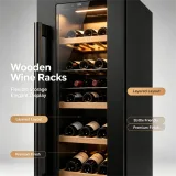 C-85L Single Temperature Zone Built-in Wine Fridge Low Noise Compressor Wine Cooler