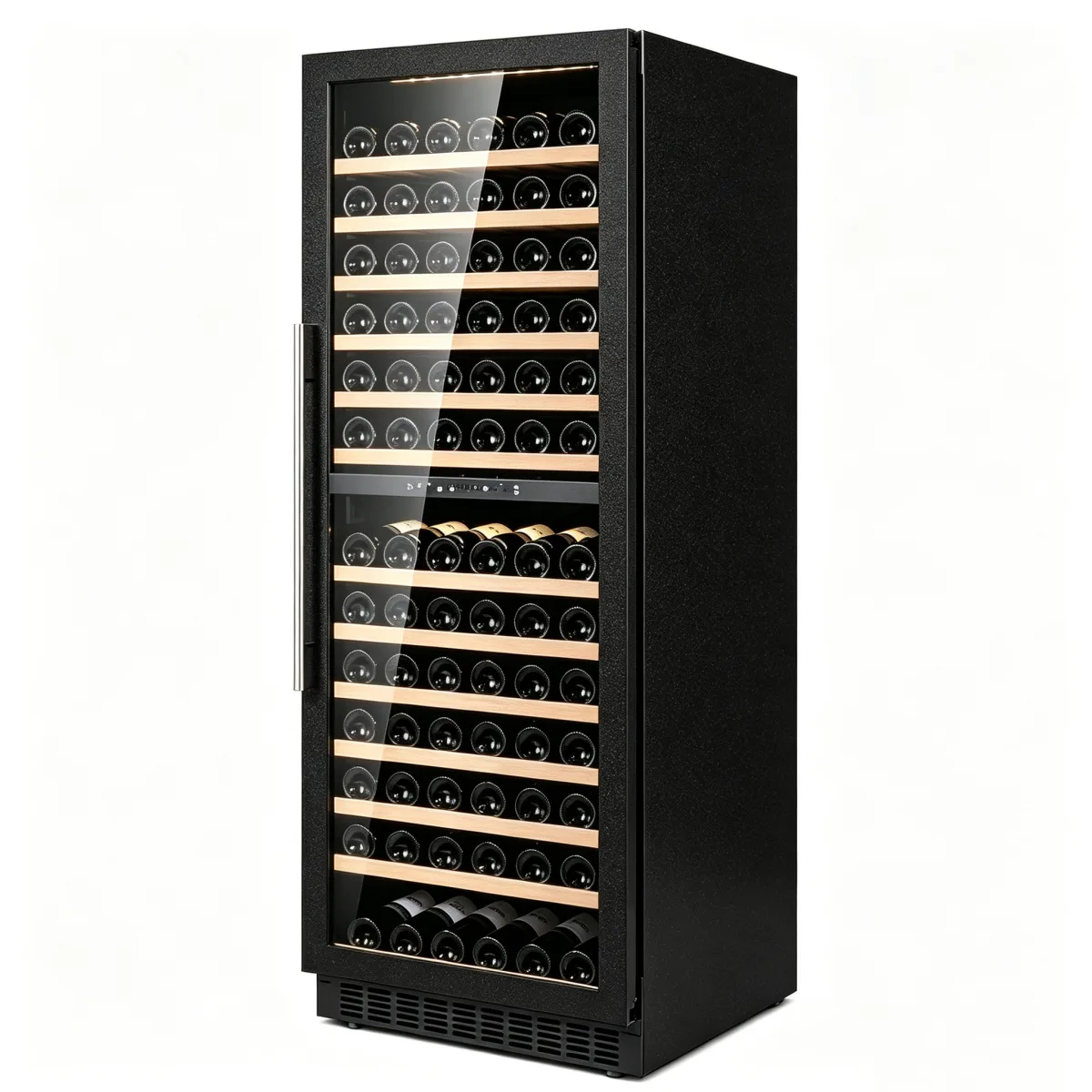 G-Touch LED LCD Control Wine Cabinet Temperature Memory Door Alarm