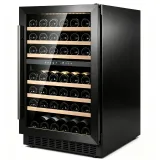 G-Touch Control  Zone Wine Cabinet With Pull Out Beech Wood Shelves