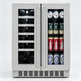 C-Compact 115L Dual Door Drink Fridge Commercial Bar Beer Storage Cabinet