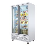 Superstore Display Vertical Used Back bar Glass Door Show case Freezer for Vegetables and Fruits