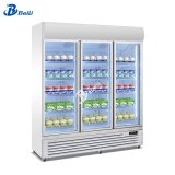 Commercial Glass Door Refrigerator Beer Cold Drink Fridge Drink Cooler Vertical Display Fridge