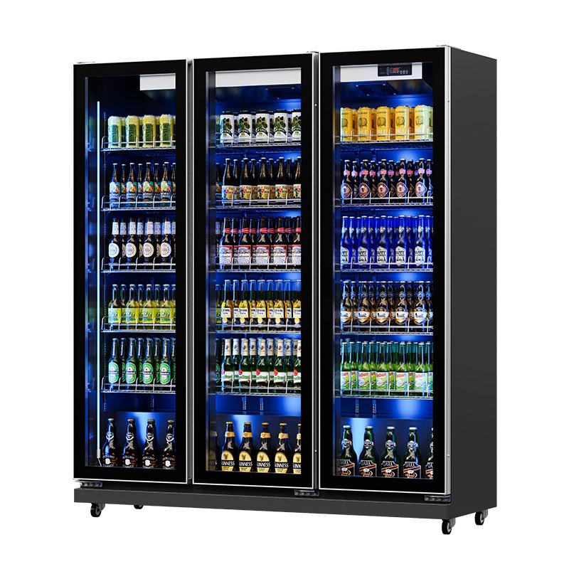 Cafeteria Equipment 400l Aluminum Fins Design Cooler Cheese Wine and Beverage Fridge