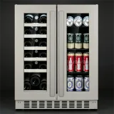 G-JC-115DR 115L Built-in Freestanding Dual Zone Wine & Beverage Cooler