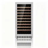 L-  Vertical Built-in Wine Chiller Door Open Alarm Stainless Steel Wine Refrigerator