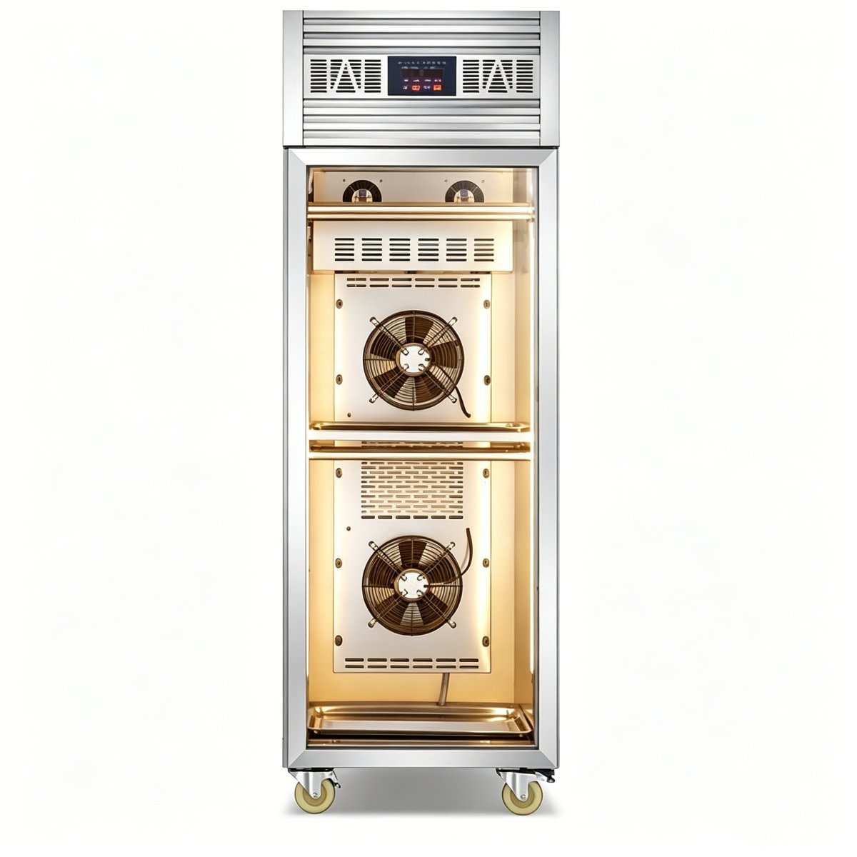 L-Single Door Stainless Steel Air Drying Cabinet Digital Control Duck Skin Drying Fridge With LED Light for Catering Shop
