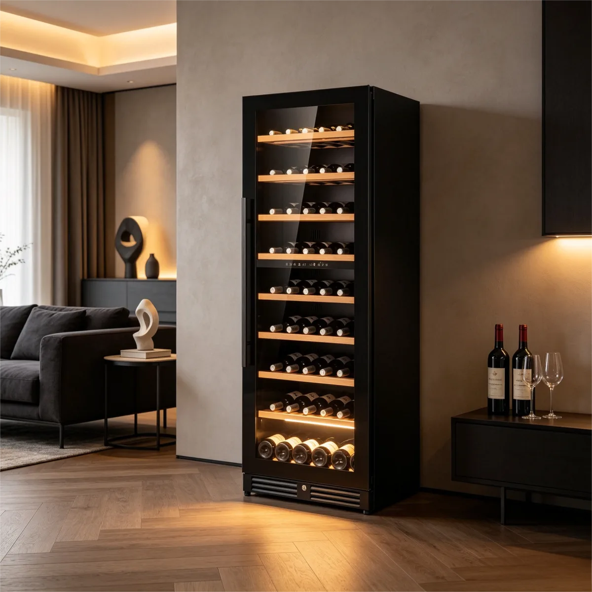 C-Digital Control Compressor Vertical Wine Cabinet 275L Constant Preservation