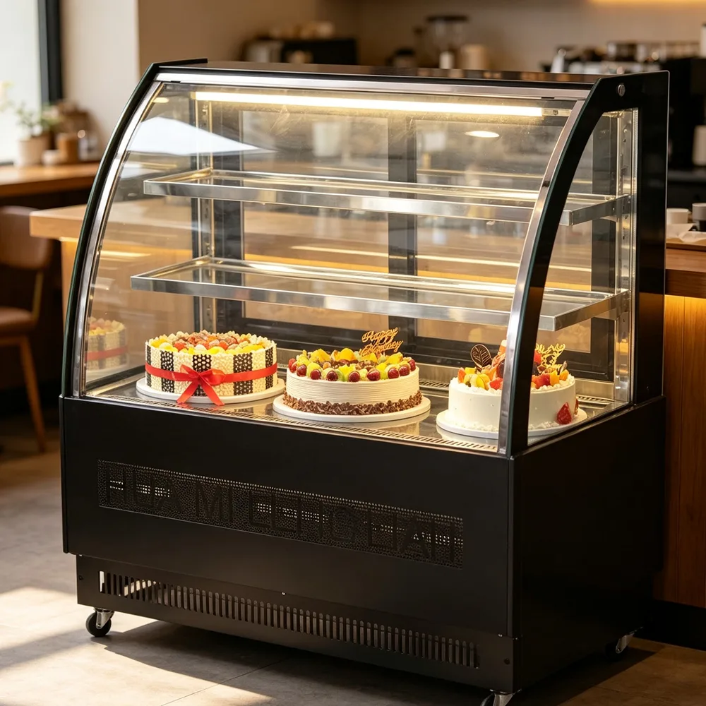 Multi-purpose Commercial Cake Display Cooler for Cakes Pastries Desserts Beverages