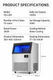 Electric Automatic Ice Maker with LED Display Square Ice for Commercial Use in Hotels Restaurants Kitchens