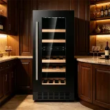 G-Reversible Door Stainless Steel Wine Cooler With Door Alarm