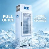 C-Custom ICE Pattern Single Door Ice Storage Freezer Fast Direct Cooling for Cold Drink Wholesale Store