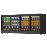 Single-Temperature Mini Fridge Cold Drinks & Beer Bar Refrigeration Equipment with Glass Door for Home & Office Use