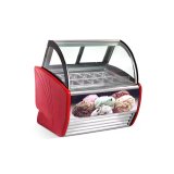 Custom logo Gelato showcase Icecream Display case Freezer