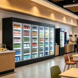 Corrosion Resistant Casing Commercial Freezer Stable Performance Multi-door Frozen Display Case for Commercial Frozen Food