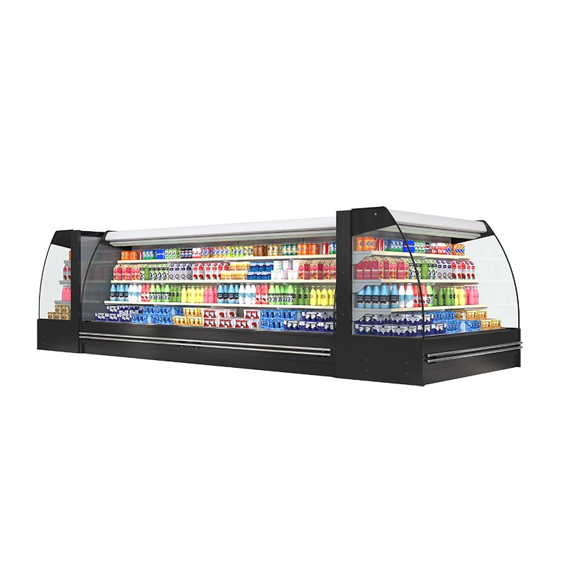 Plug-in Type Sectional Cooler Easy Installation Modular Open Chiller for Grocery Renovation