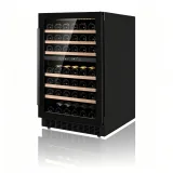L-  Freestanding & Built-in Dual Use Wine Cooler Low Noise Narrow Vertical Wine Storage Fridge for Villa
