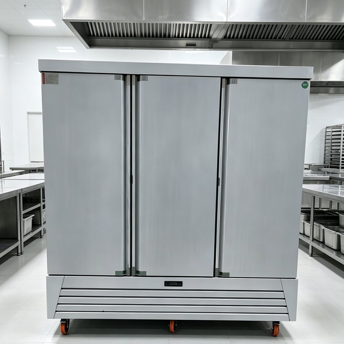 2 Door Reach-in Commercial Fridge Fan Cooling Large Capacity Kitchen Refrigerator