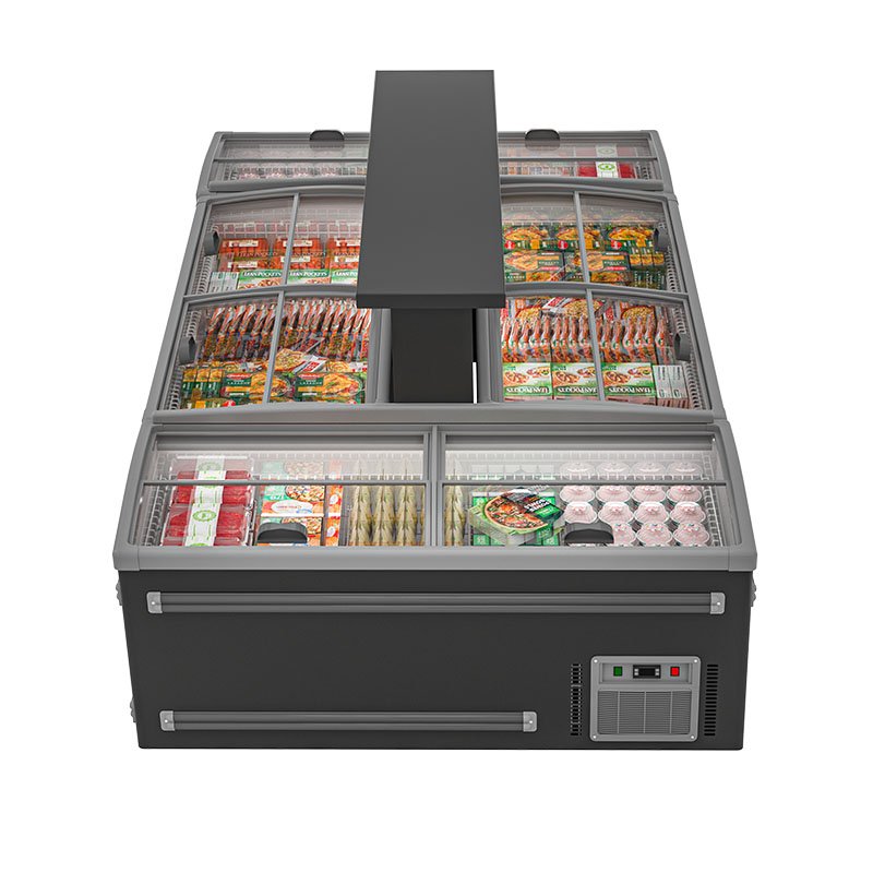 Supermarket Ice Cream Island Cabinet Deep Freezer Supermarket