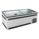 Low Temperature Low E Glass Sliding Door showcase Island Freezer for Meat