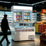 3 Door Integrated Parent-child Deep Freezer Combo Independent Dual Cooling System for Convenience Store Ice Cream Display