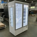 White Upright Beverage Display Fridge With Glass Door Shop Refrigerated Cabinet