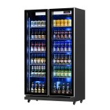 Modern Glass Door Display Cabinet Grab and Go Refrigerator Frigobar for Supermarket Beverage Cooler Equipment