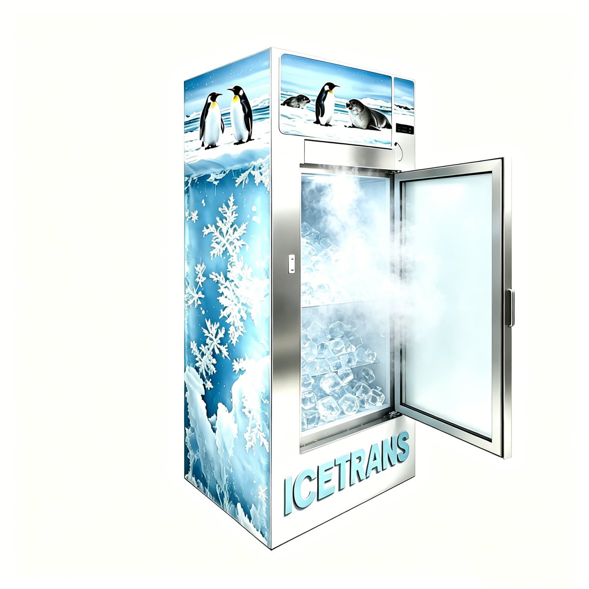 G-Snowflake Polar Design Vertical Commercial Freezer Cabinet