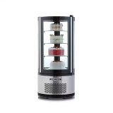 Cylindrical Vertical Glass Door Refrigerated Display Cabinet Commercial Cake Display Showcase