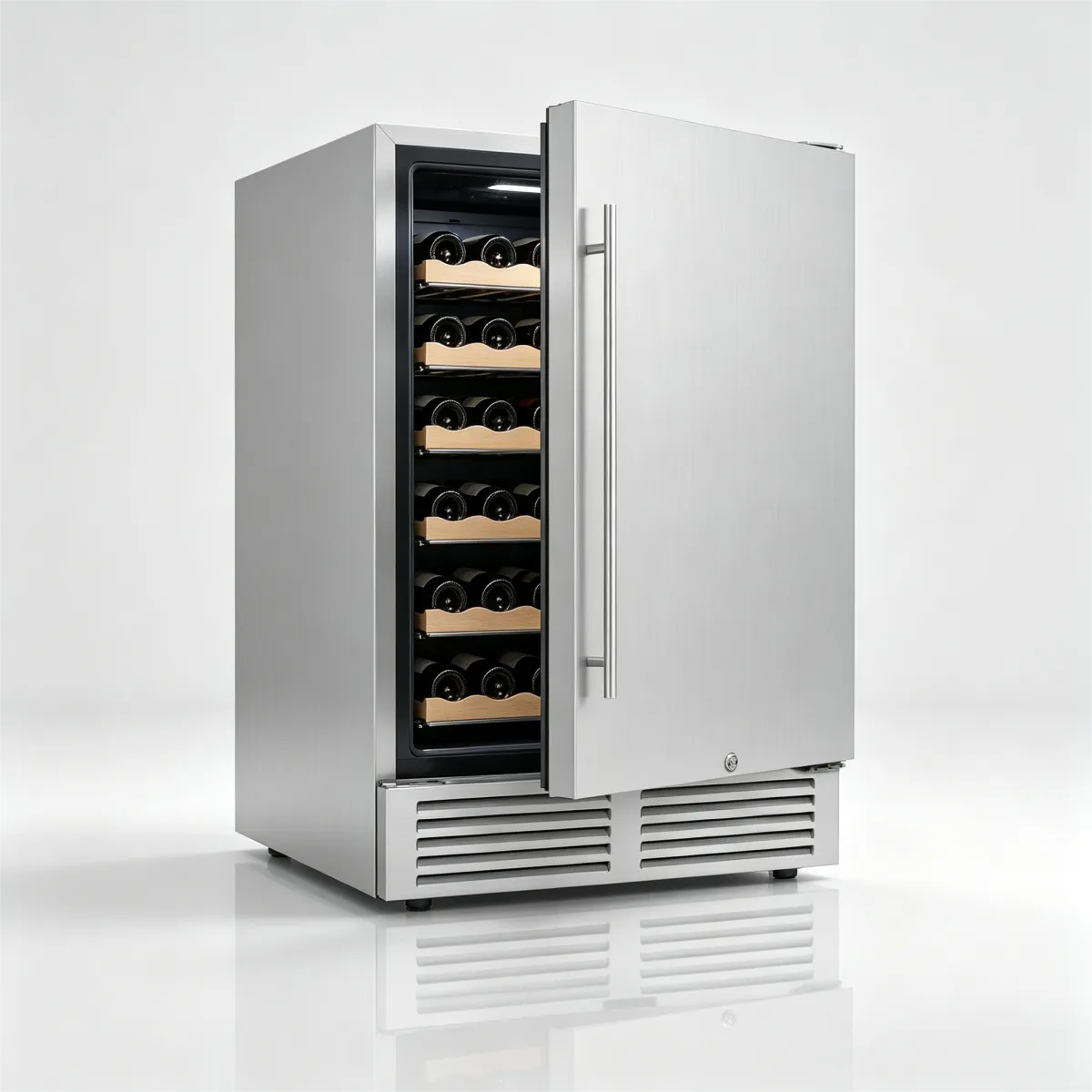 C-Embedded Single Door Wine Cooler 145L Precise Temp 2 to 10 Degrees