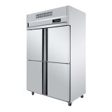 Commercial Upright 4 Door Stainless Steel Kitchen Fridge Freezer
