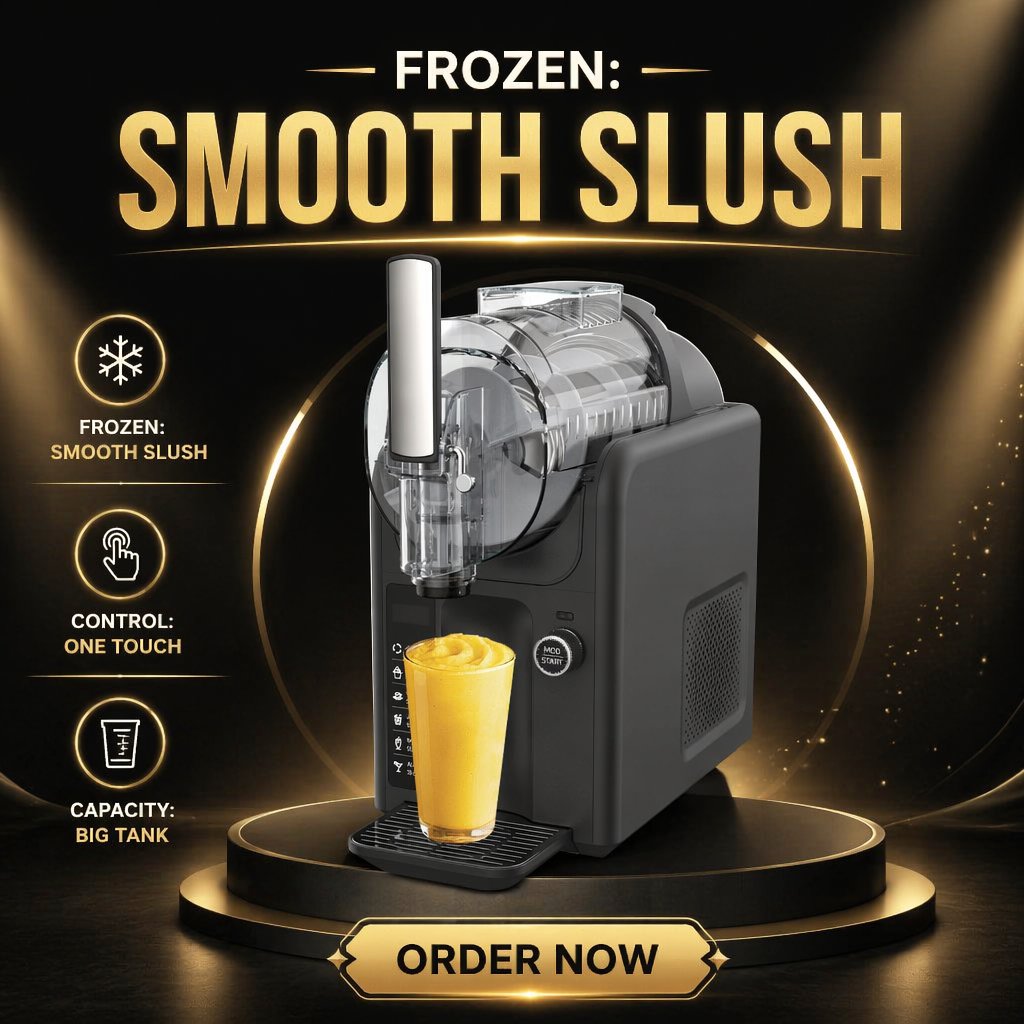 Fruit Juice Slush Machine Commercial Soda Slush Ice Machine 15L Single Bowl for Beverage Store