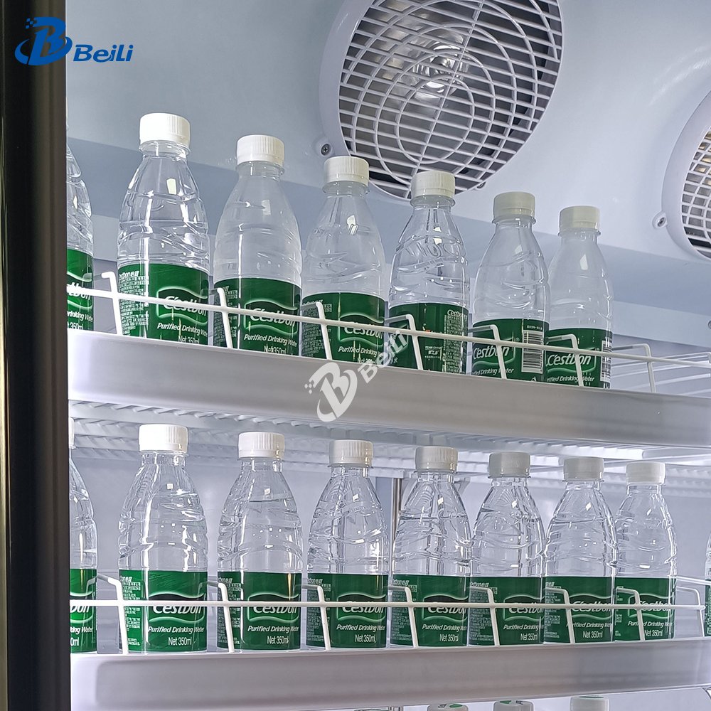 Glass Door Display Beverage Cooler  Refrigerator Display Cooler