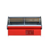 Supermarket commercial open display and refrigerator for meat