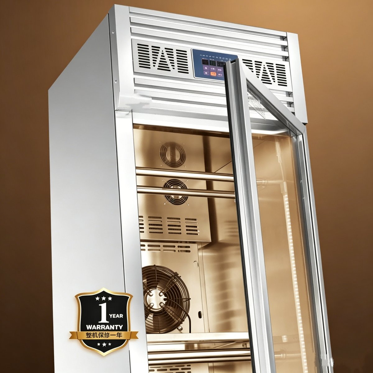 L-Commercial Double Glass Door Duck Air-Drying Cabinet Constant Temperature Humidity Meat Drying Display Fridge