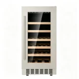 G-Stainless Steel Freestanding Wine Fridge With Pull Out Shelves