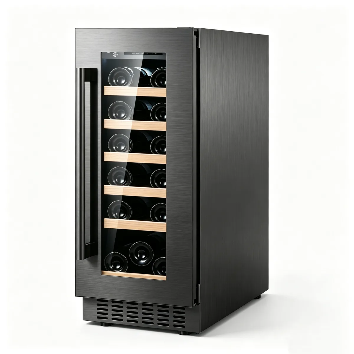 G-Reversible Door Stainless Steel Wine Fridge for Villa Storage