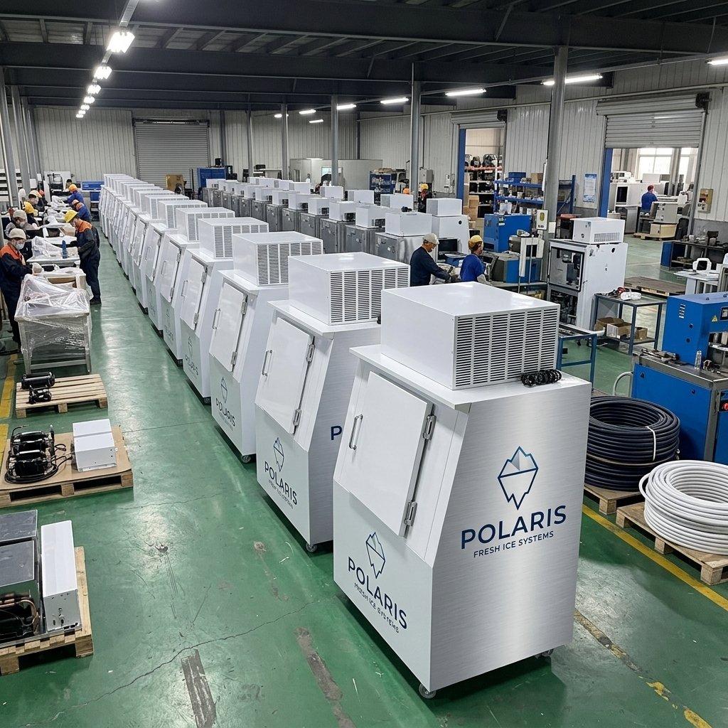 Movable Ice Merchandiser with Wheels Commercial Ice Storage Freezer for Ice Distribution