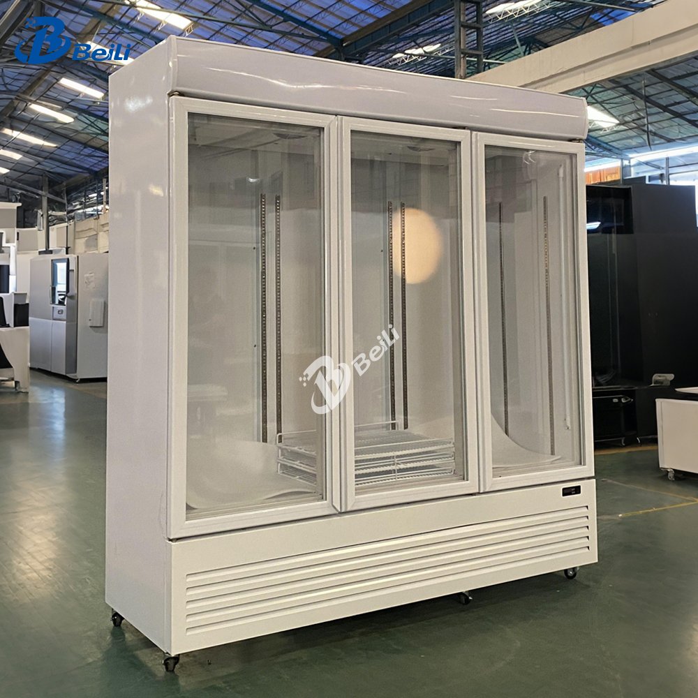 Commercial Glass Door Refrigerator Beer Cold Drink Fridge Drink Cooler Vertical Display Fridge
