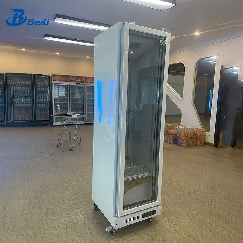 Commercial  Beverage Coolers Upright Glass Display Chillers