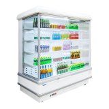 Dairy Products air Curtain Display Meat Supermarket Open Chiller