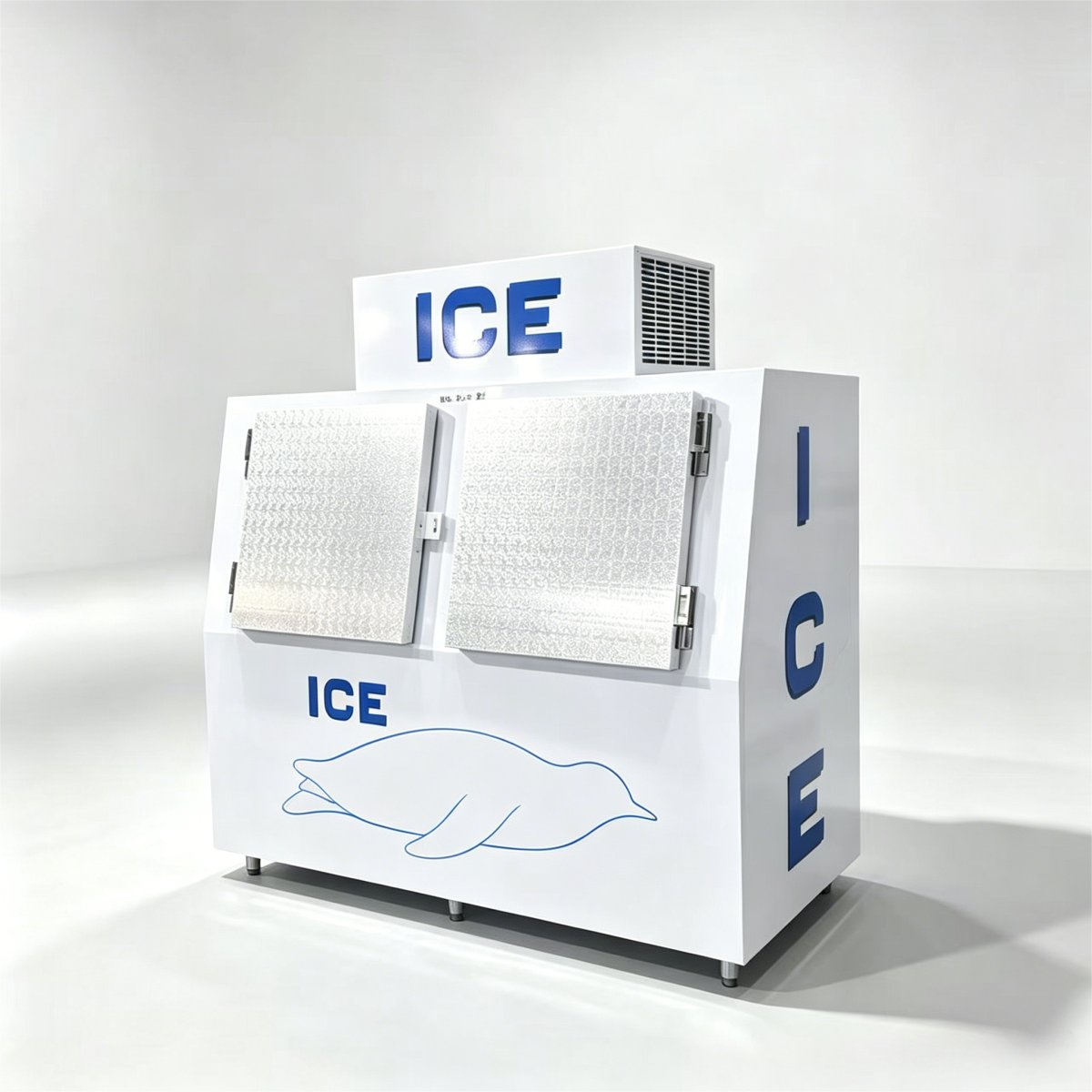 C-Fast Cooling Constant Low Temp Double Door Ice Storage Freezer Thick PU Foam Anti Melting Design
