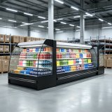 Plug-in Type Sectional Cooler Easy Installation Modular Open Chiller for Grocery Renovation