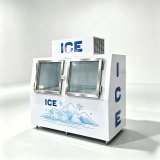 C-Custom Printed Double Door Ice Storage Freezer Fast Cooling Design for Ice Wholesale Stores