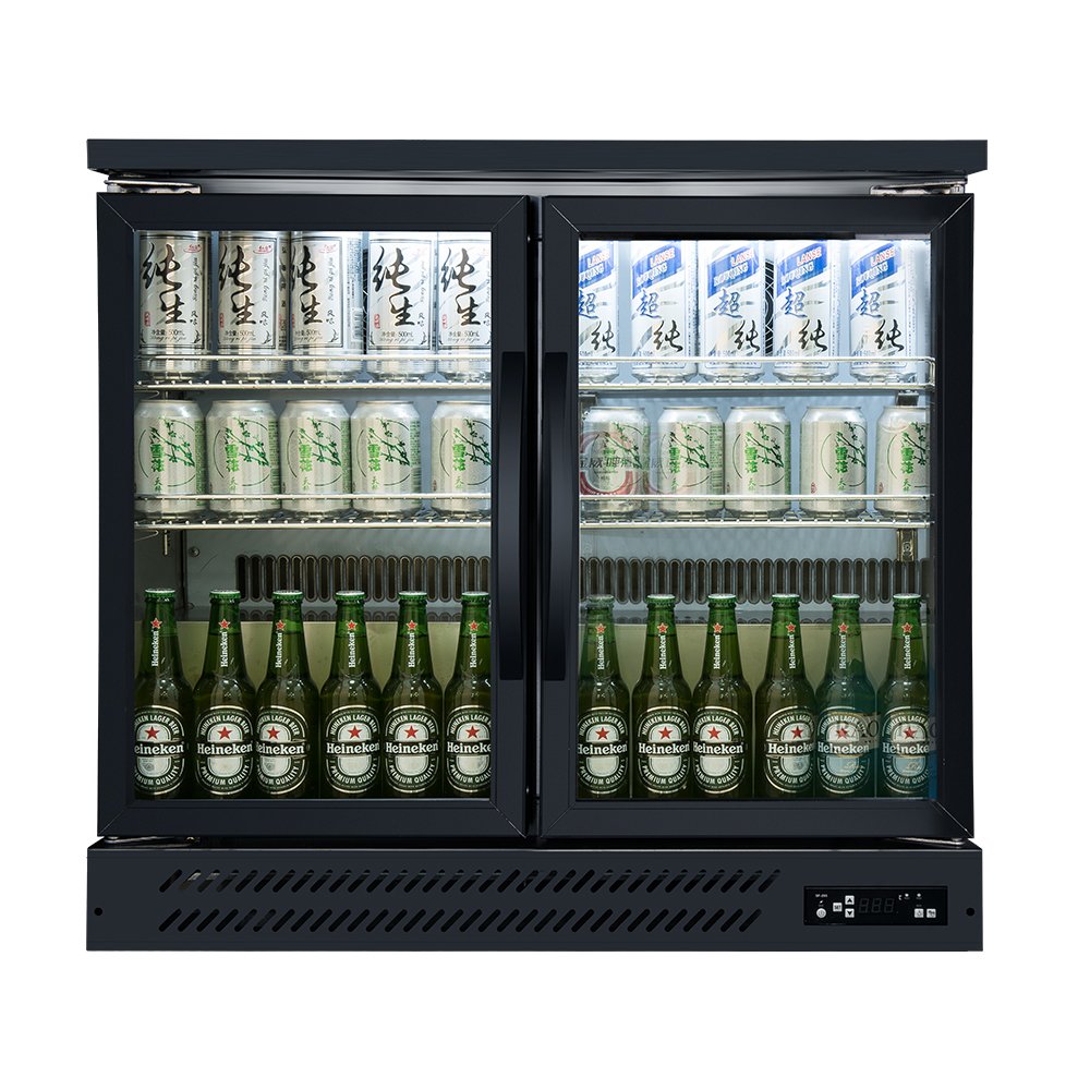 Mini Freezer Fridge Refrigerator Toughened Tempered Glass Door Clear Mini bar Cooler