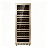 G-Commercial Extra Big Wine Cooler With Pull Out Beech Wood Shelves