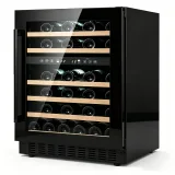 G-Touch Control  Zone Wine Cabinet With Pull Out Beech Racks