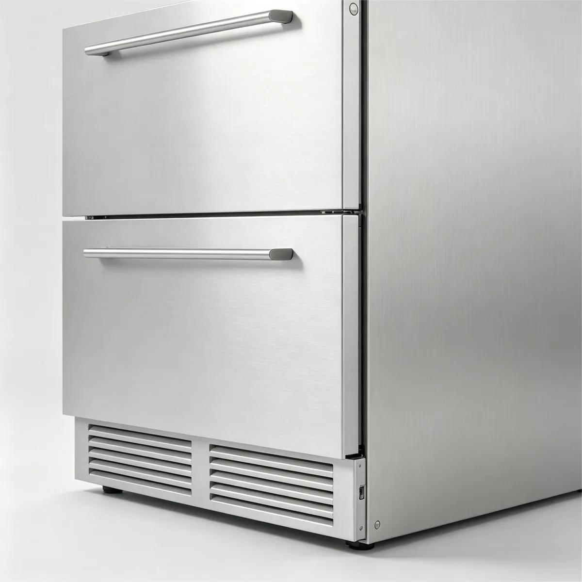 C-145L Built-in Dual Drawer Wine Refrigerator Constant Temp 2-10℃ Storage