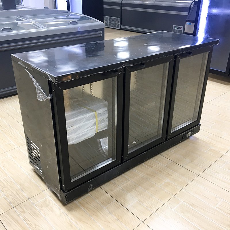 Single-Temperature Mini Fridge Cold Drinks & Beer Bar Refrigeration Equipment with Glass Door for Home & Office Use