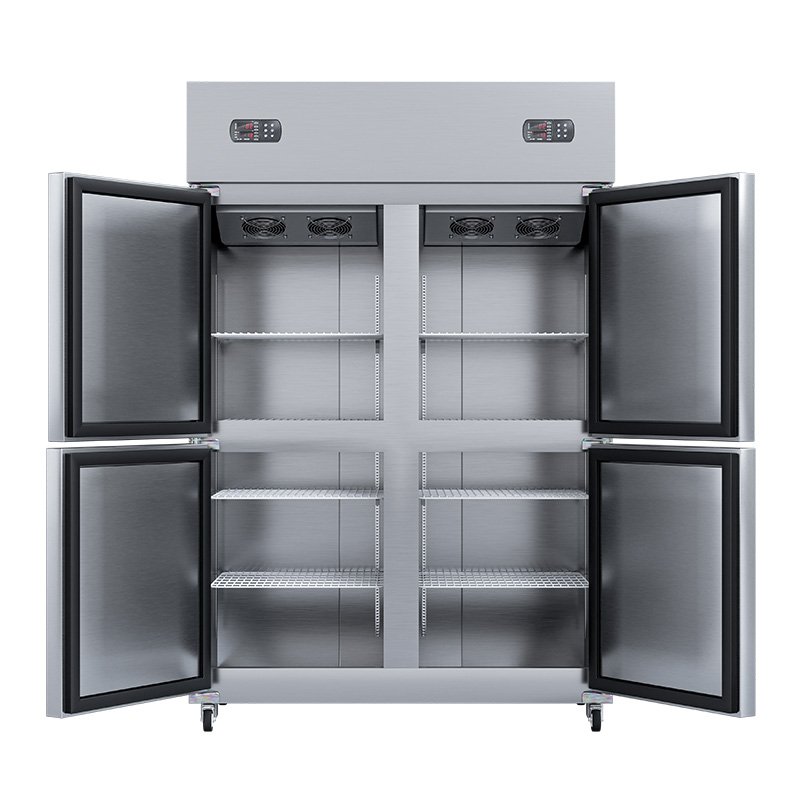 Commercial Stainless Steel Double Temperature Vertical Refrigerator Freezer Manufacturers