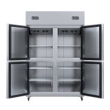 Commercial Stainless Steel Double Temperature Vertical Refrigerator Freezer Manufacturers